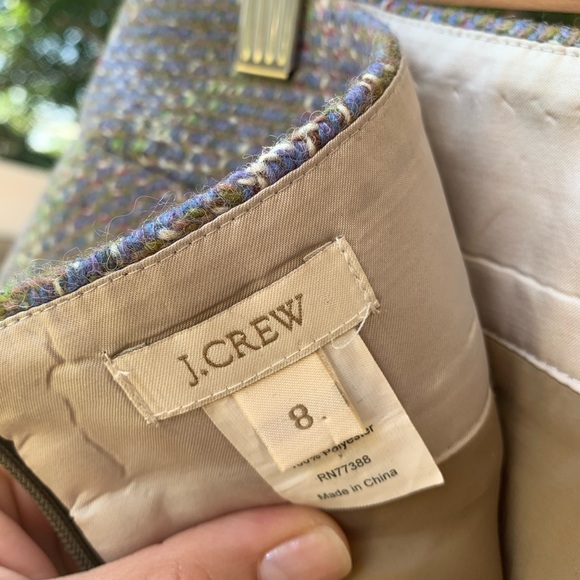 J. Crew 100% wool pencil mini skirt size 8 - Picture 4 of 12